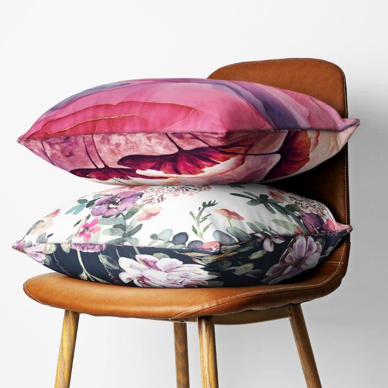 Buy Ibis LilaReversible Cushion Cover - Set Of Two Cushion Covers from Vaaree