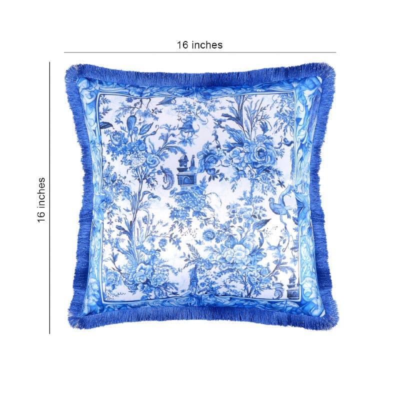 Buy Indigo Floral Fusion Cushion Cover Cushion Covers from Vaaree