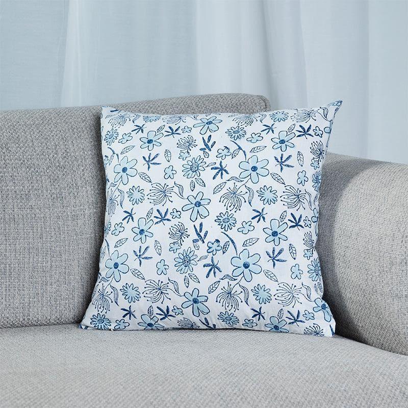 Cushion Covers - Iris Floral Cushion Cover - Blue