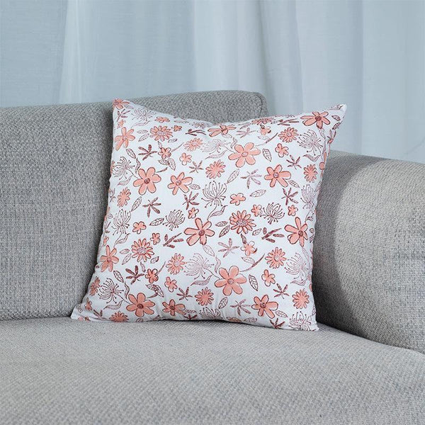Cushion Covers - Iris Floral Cushion Cover - Maroon