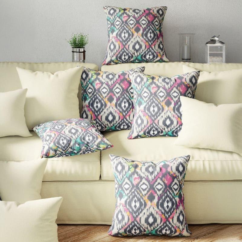 Cushion Covers - Jigo Printed Cushion Cover - Set Of Five