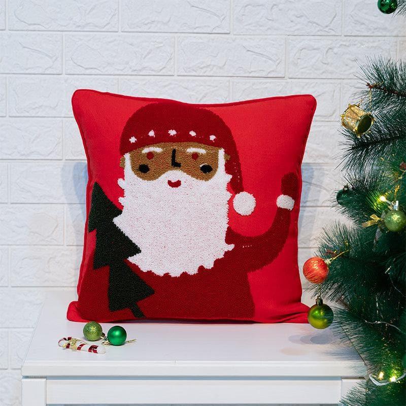 Buy Cushion Covers - Jolly Santa Cushion Cover at Vaaree online
