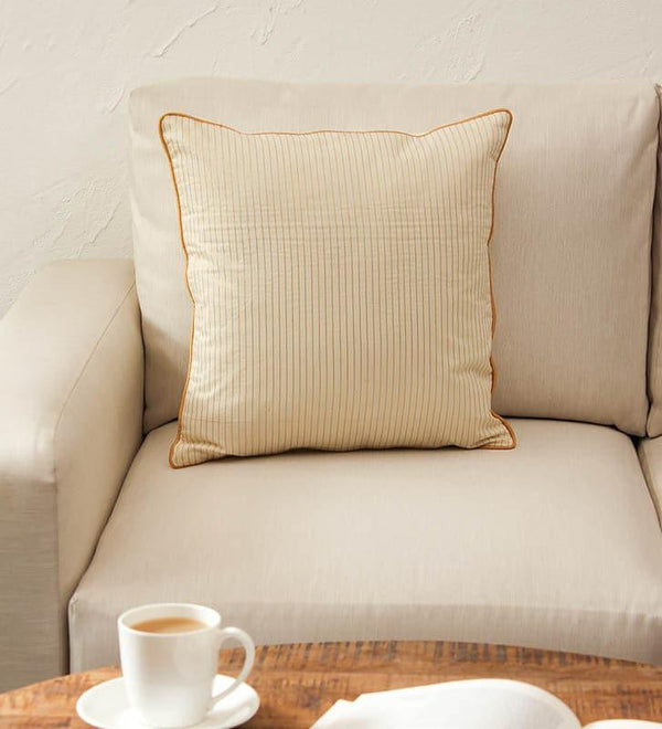 Cushion Covers - Paeth Cushion Cover - White & Gold