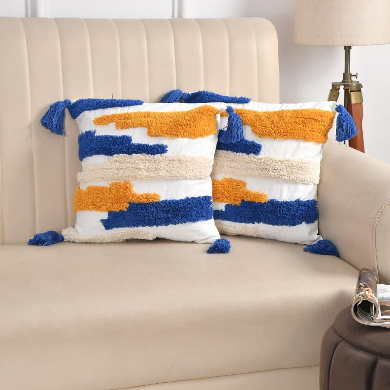 Buy Lennon Tufted Cushion Cover - Set Of Two Cushion Covers from Vaaree