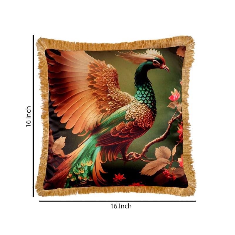 Cushion Covers - Magical Regal Peacock Cushion Cover