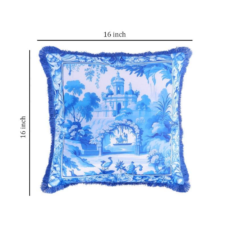 Buy Majestic Empire Indigo Cushion Cover Cushion Covers from Vaaree