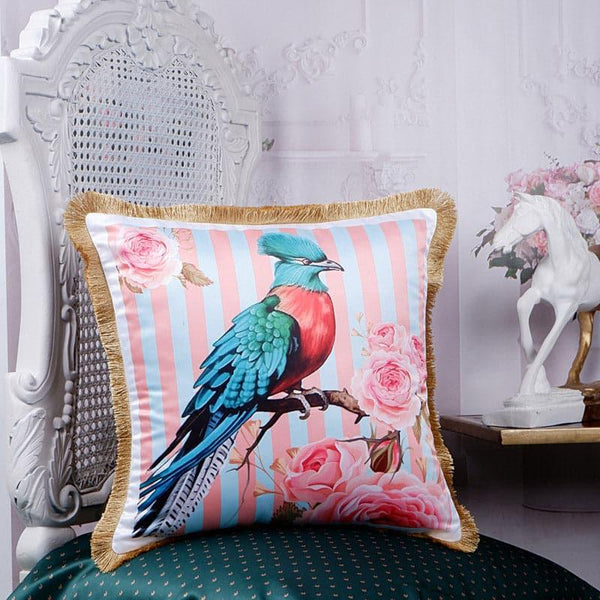 Cushion Covers - Marlow Whimsy Tropical Cushion Cover - Pink