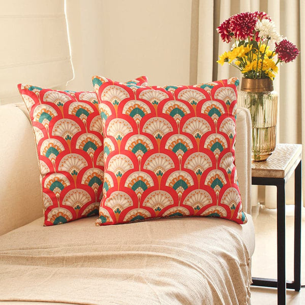 Cushion Covers - Mysore Mayoor Cushion Cover - Set Of Two