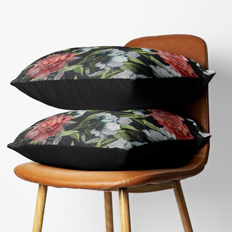 Cushion Covers - Nirgo Floarl Cushion Cover - Set Of Two