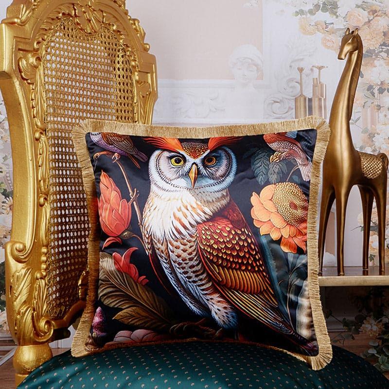 Cushion Covers - Owlery Whimsy Tropical Cushion Cover