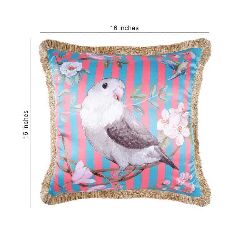 Buy Parrot Solace Stripe Cushion Cover - Green Cushion Covers from Vaaree