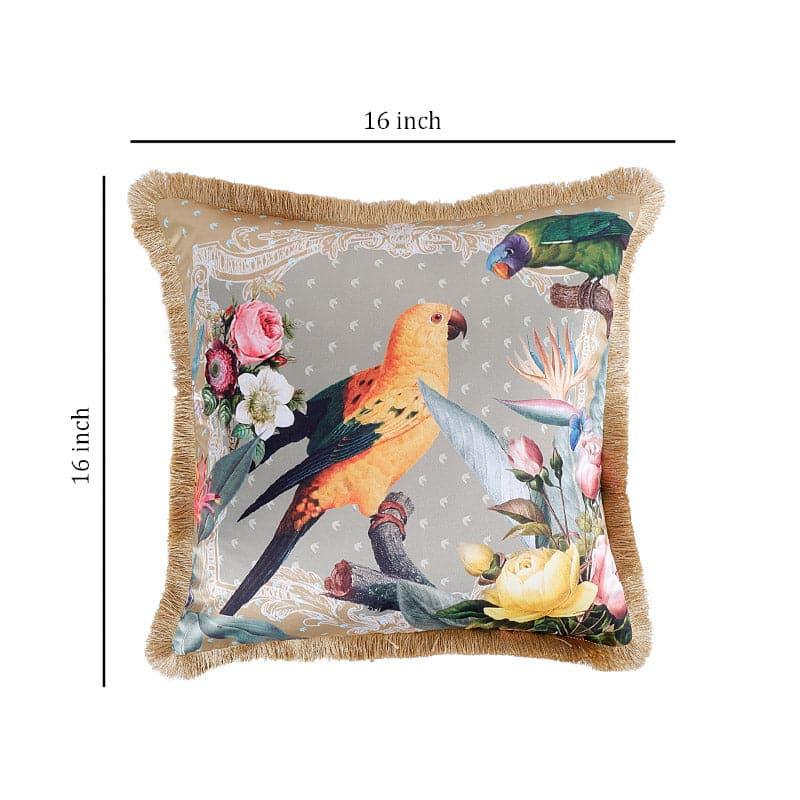 Cushion Covers - Parrot Wonder Tropical Cushion Cover - Yellow