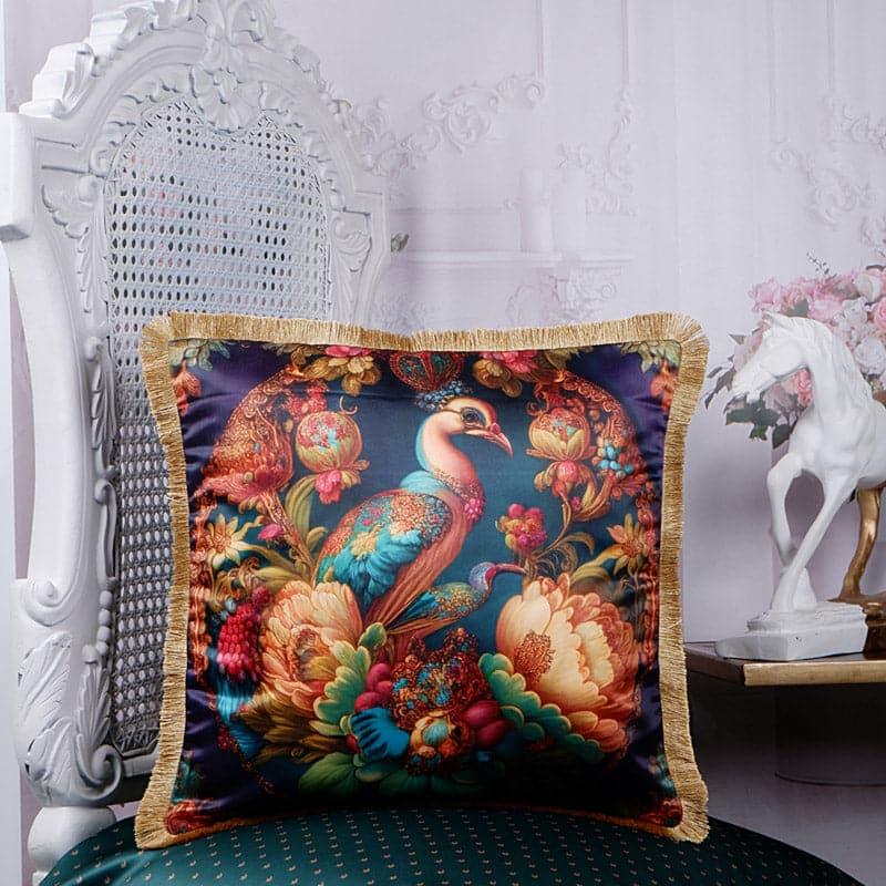 Buy Peacock Dazzle Tropical Cushion Cover Cushion Covers from Vaaree