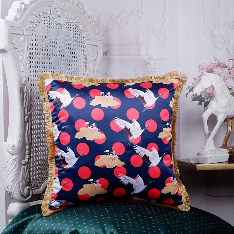 Buy Polka Crane Eden Cushion Cover Cushion Covers from Vaaree