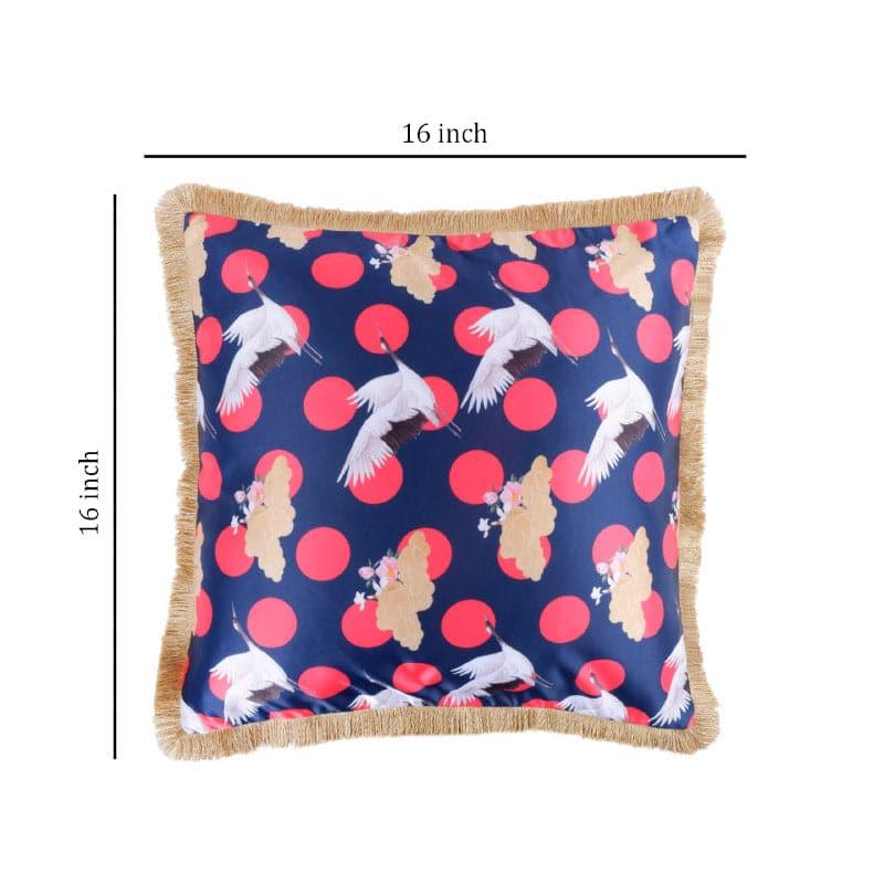 Buy Polka Crane Eden Cushion Cover Cushion Covers from Vaaree