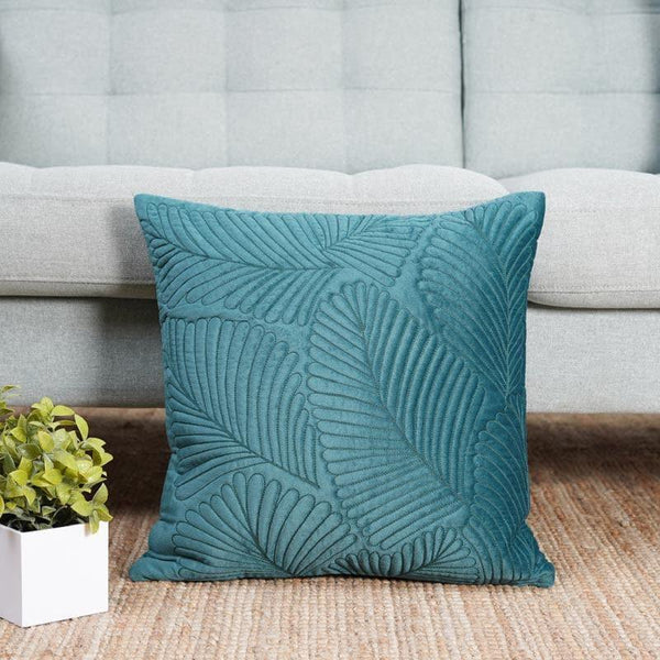 Cushion Covers - Quilted Leafy Pattern Cushion Cover