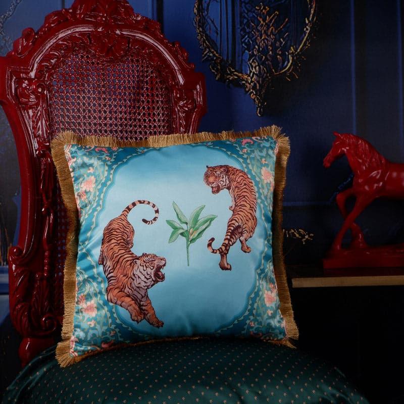 Buy Regal Tiger Trail Cushion Cover Cushion Covers from Vaaree