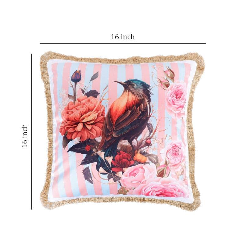 Buy Robin Flora Tropical Cushion Cover - Pink Cushion Covers from Vaaree