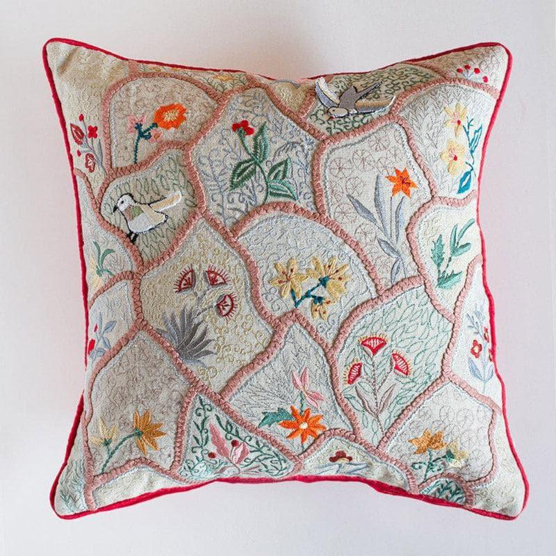 Buy Roses Are Red Embroidered Cushion Cover Cushion Covers from Vaaree