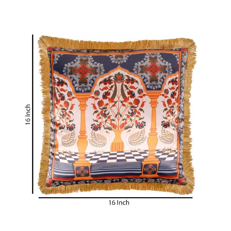 Buy Royal Mughal Gardenia Cushion Cover Cushion Covers from Vaaree