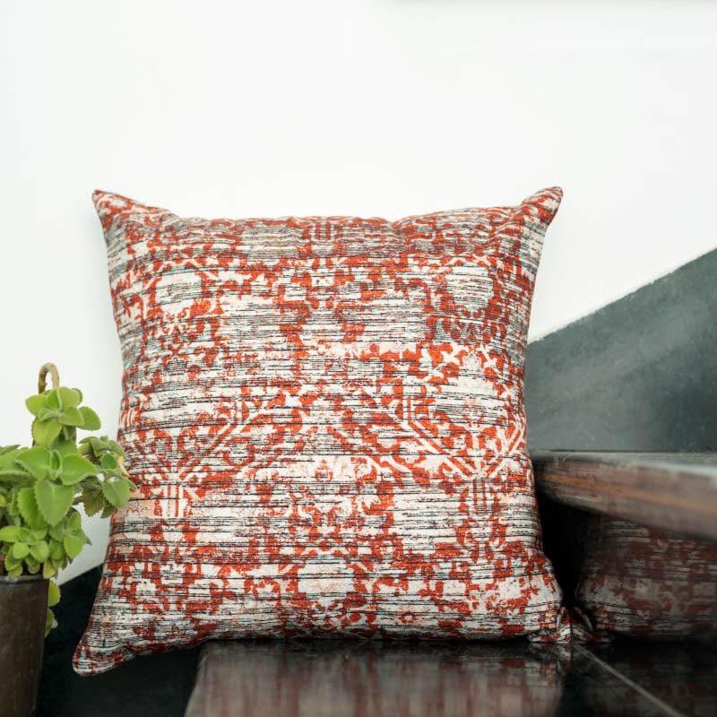 Buy Rust Abstract Print Cushion Cover Cushion Covers from Vaaree