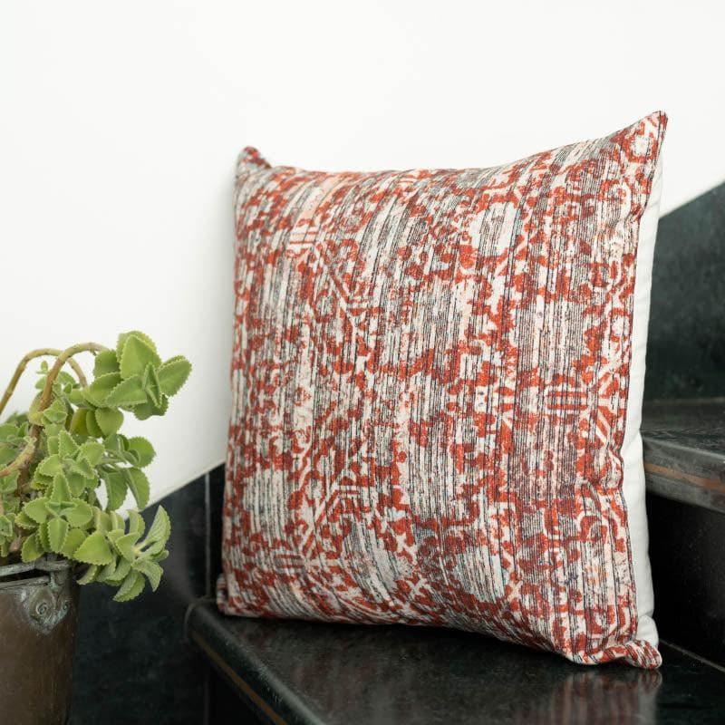 Buy Rust Abstract Print Cushion Cover Cushion Covers from Vaaree