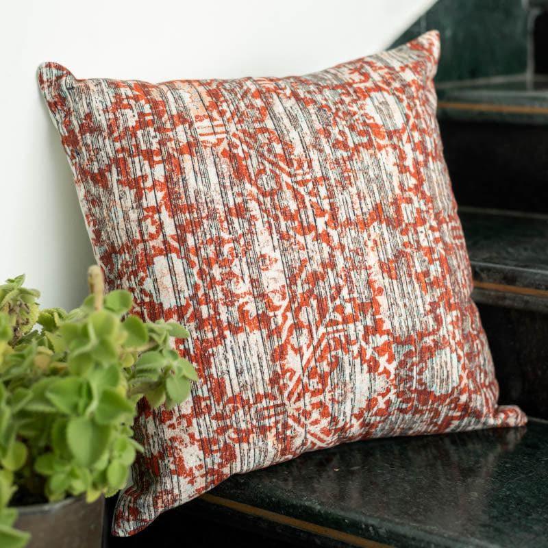 Buy Rust Abstract Print Cushion Cover Cushion Covers from Vaaree