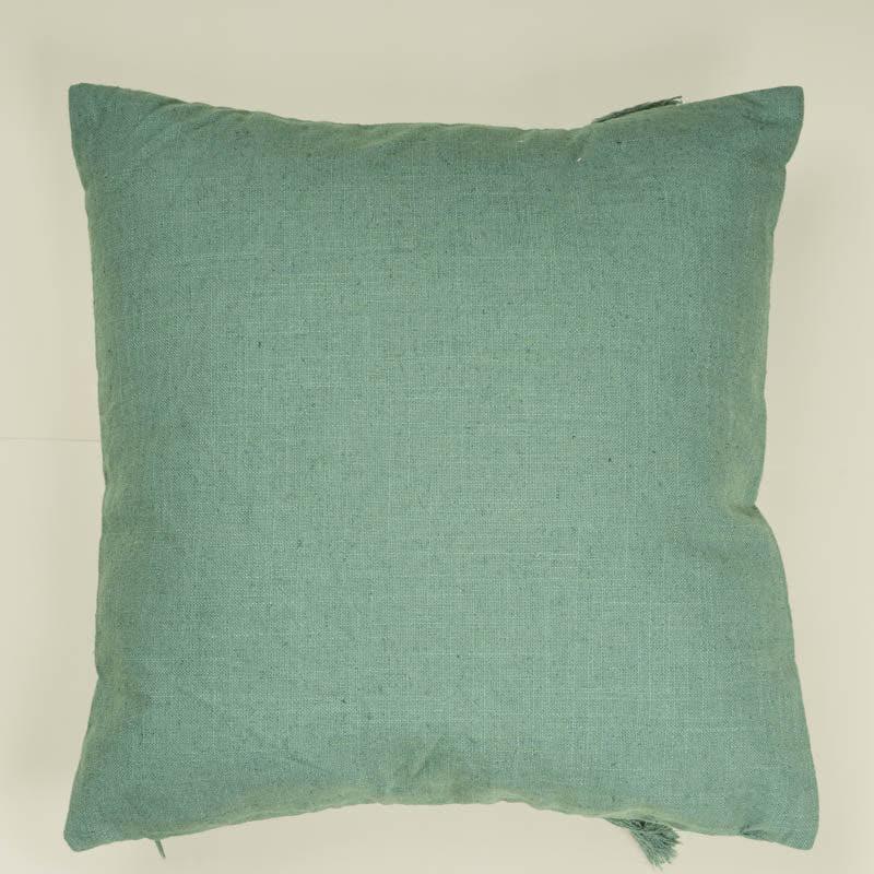 Buy Cushion Covers - Sage Tassels Cushion Cover at Vaaree online