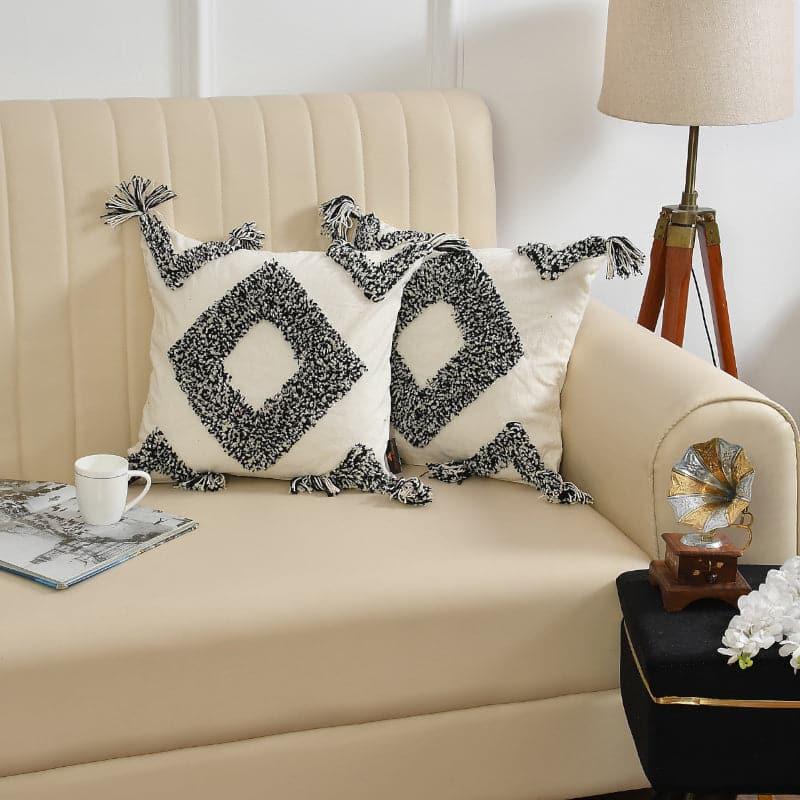 Buy Shibova Tufted Cushion Cover - Set Of Two Cushion Covers from Vaaree