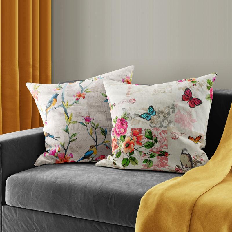 Buy Shone LilaReversible Cushion Cover - Set Of Two Cushion Covers from Vaaree