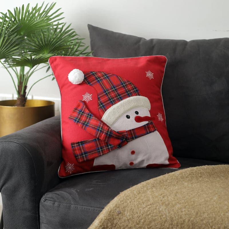 Buy Silly Snowman Cushion Cover Cushion Covers from Vaaree