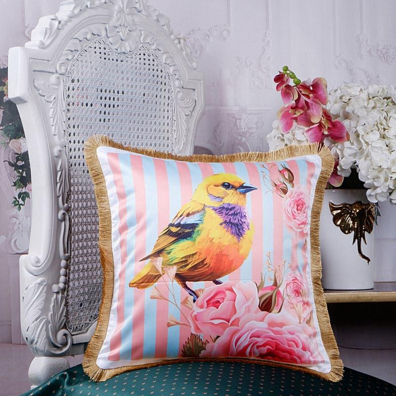 Cushion Covers - Sparrow Garden Tropical Cushion Cover - Pink