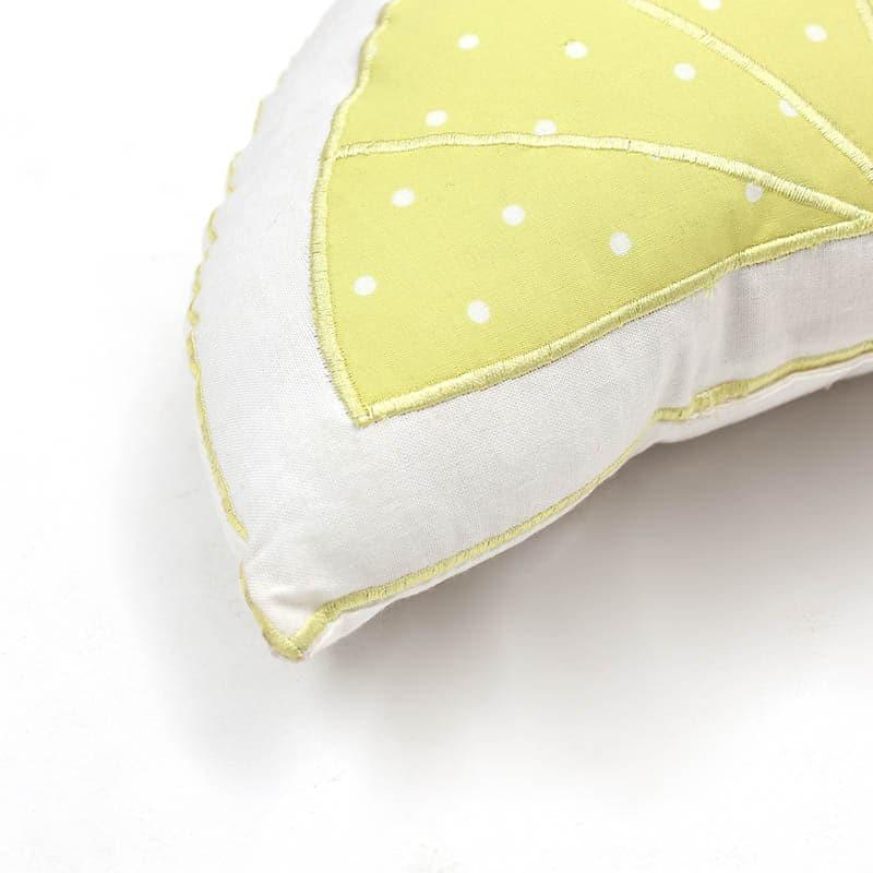 Cushion Covers - The Sweet Lemon Shaped Cushion (Yellow) - Set Of Two