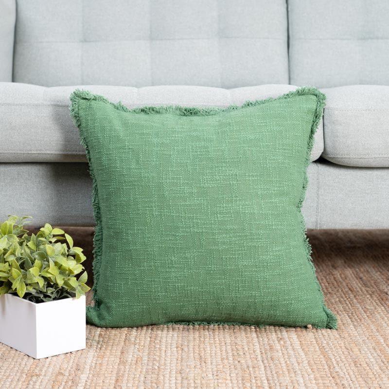 Buy Textured Olive Green Cushion Cover Cushion Covers from Vaaree