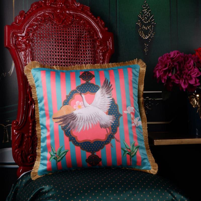 Buy The Divine Bird Tropical Cushion Cover - Green Cushion Covers from Vaaree