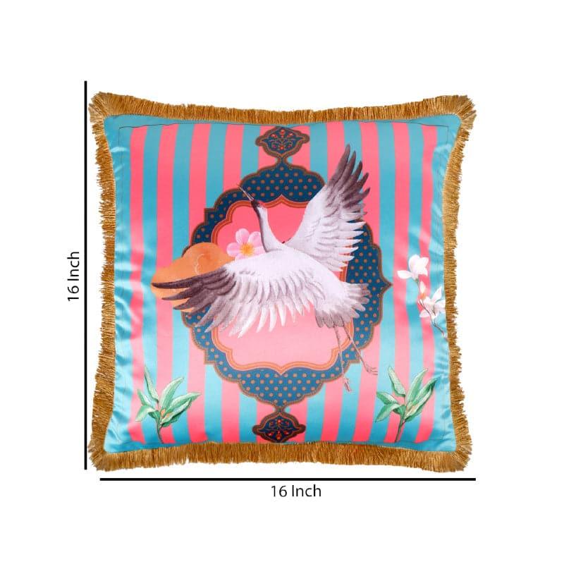 Buy The Divine Bird Tropical Cushion Cover - Green Cushion Covers from Vaaree