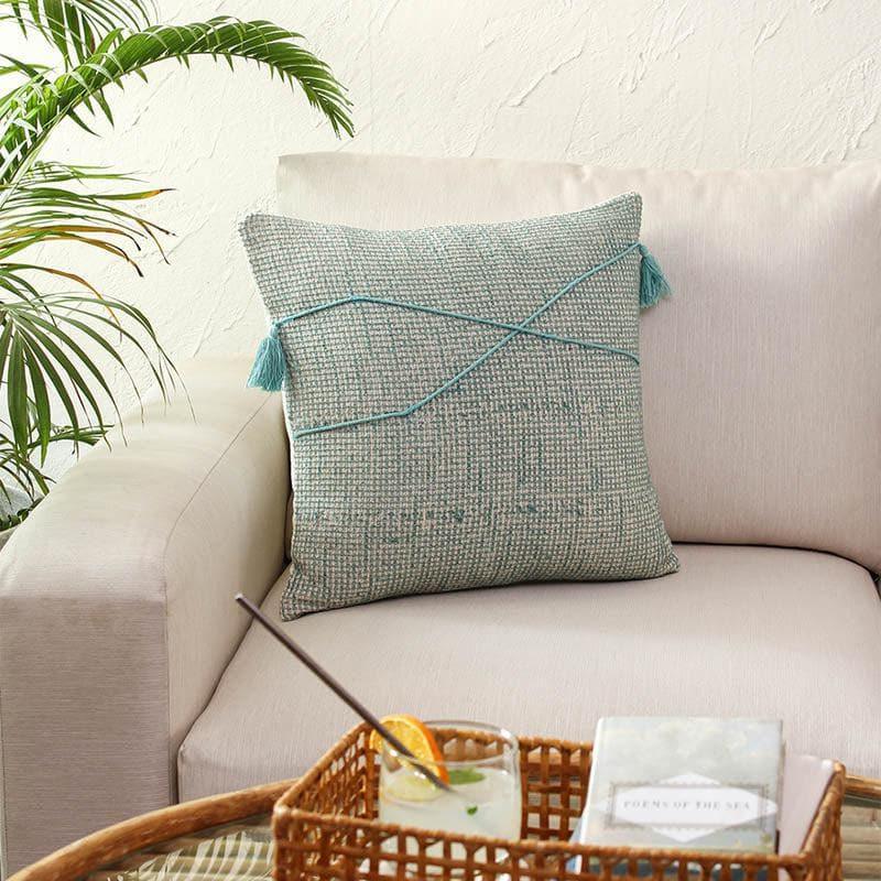 Buy Raalhu Cushion Cover - Blue Cushion Covers from Vaaree