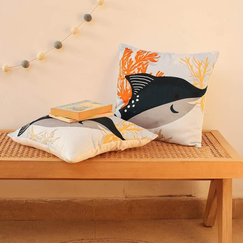 Cushion Covers - The Blue Swordfish Cushion Cover - Set Of Two