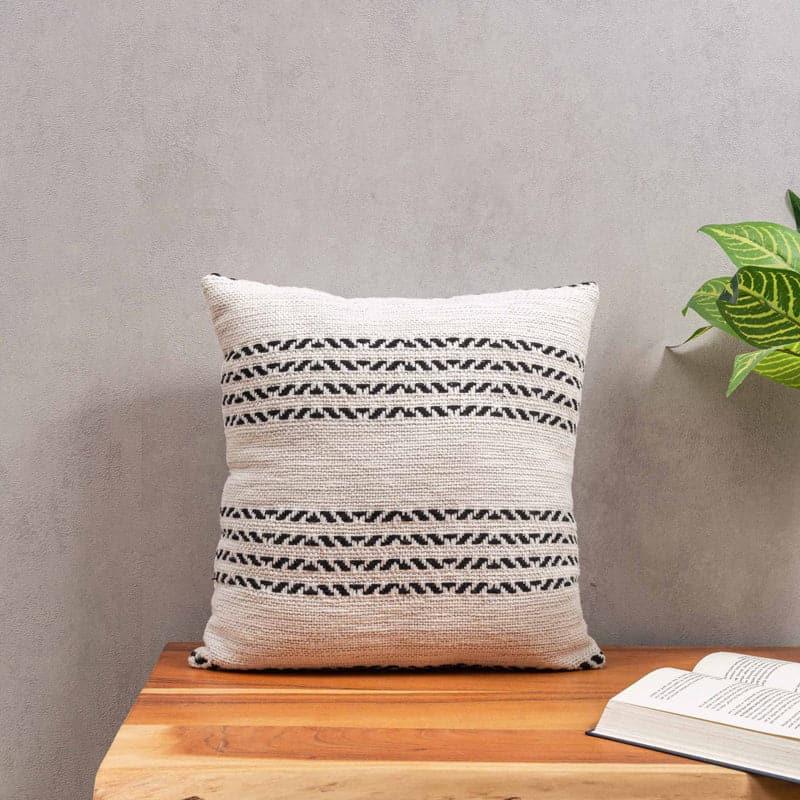 Buy Cushion Covers - Thinko Stripe Embroidered Cushion Cover at Vaaree online