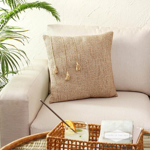 Cushion Covers - Thundi Cushion Cover - Beige