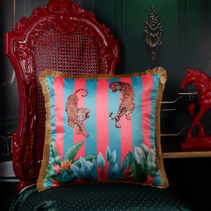 Buy Tiger Fuse Tropical Cushion Cover - Green Cushion Covers from Vaaree