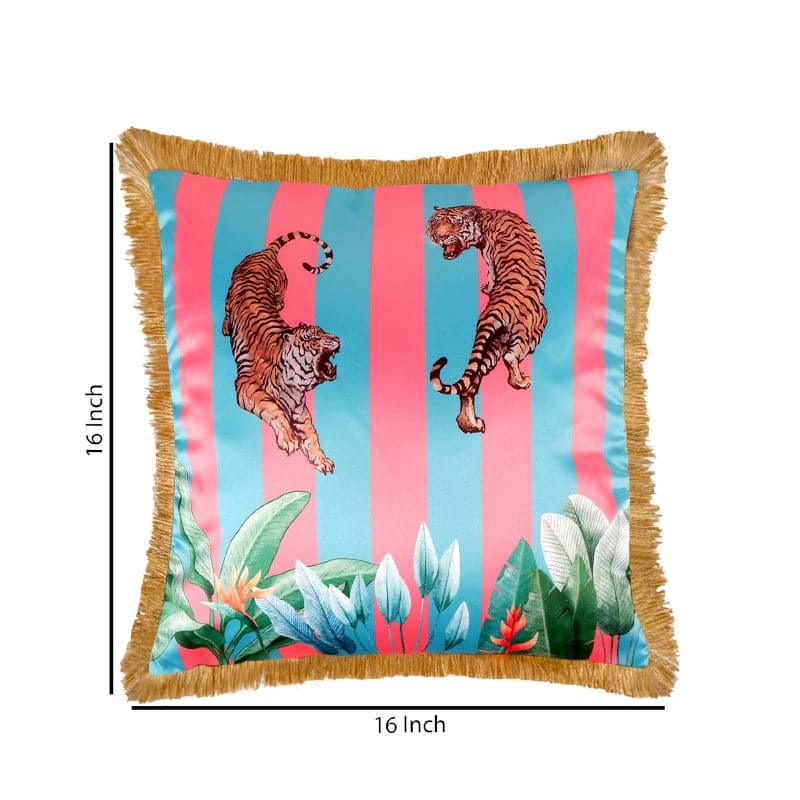 Buy Tiger Fuse Tropical Cushion Cover - Green Cushion Covers from Vaaree