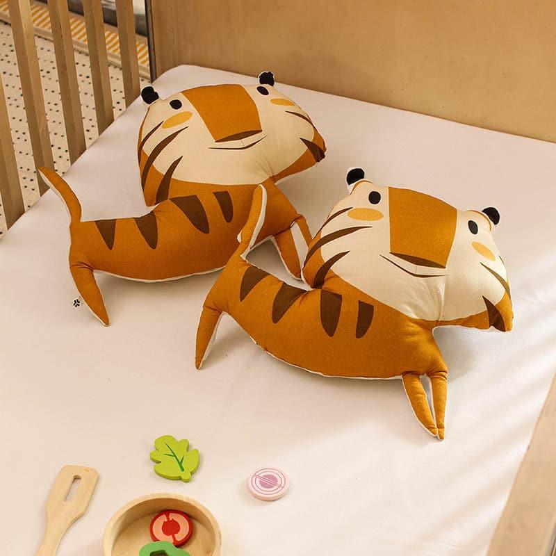 Cushion Covers - The Happy Tigress Cushion Cover - Set Of Two