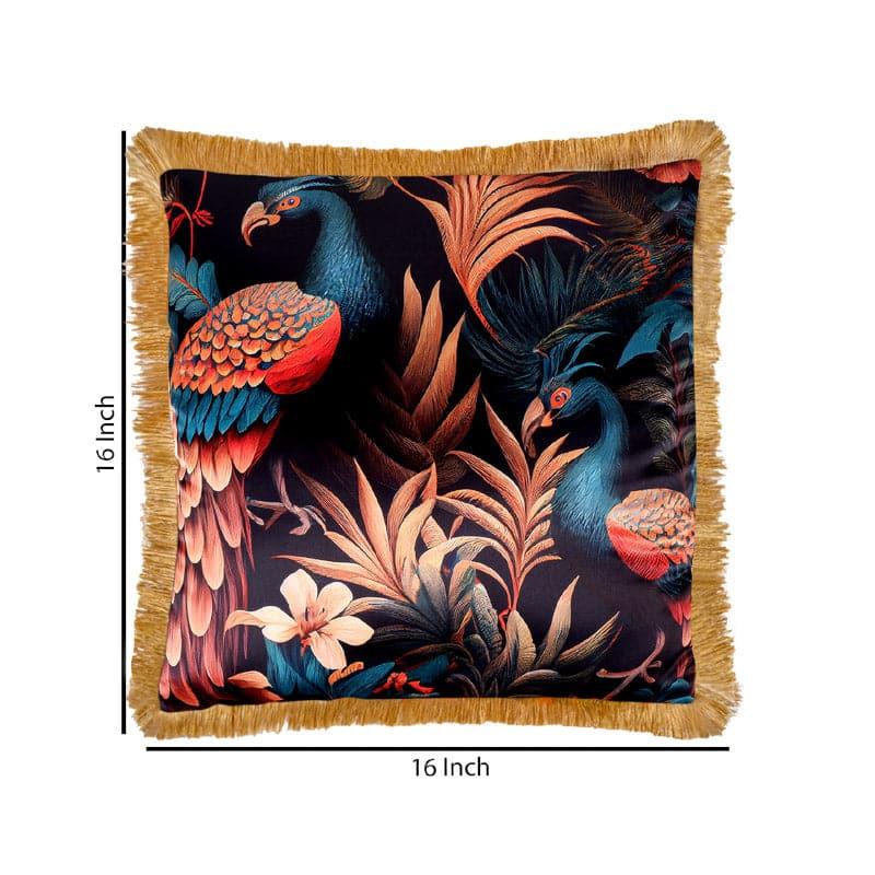 Cushion Covers - Tropical Peacock Garden Cushion Cover