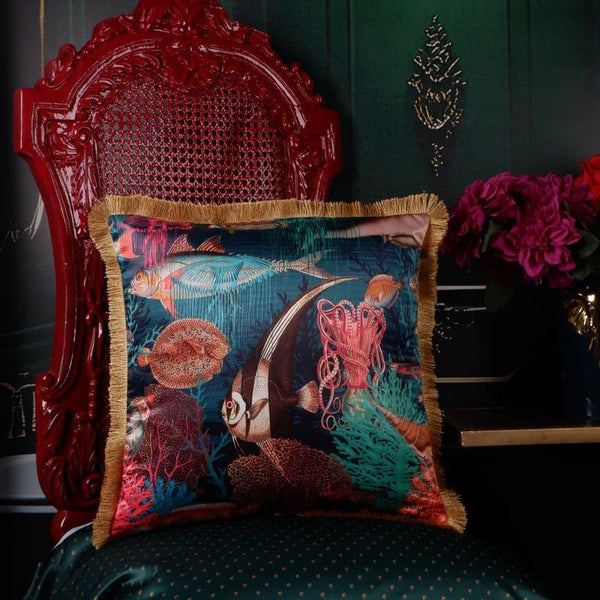 Cushion Covers - Underwater Coral Whimsy Cushion Cover