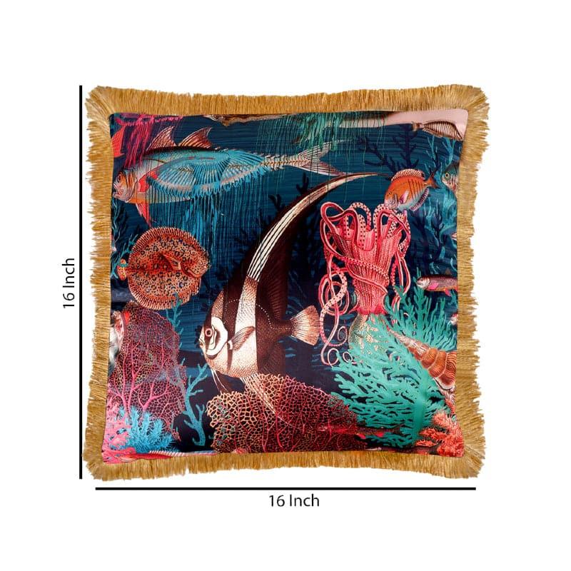 Buy Underwater Coral Whimsy Cushion Cover Cushion Covers from Vaaree