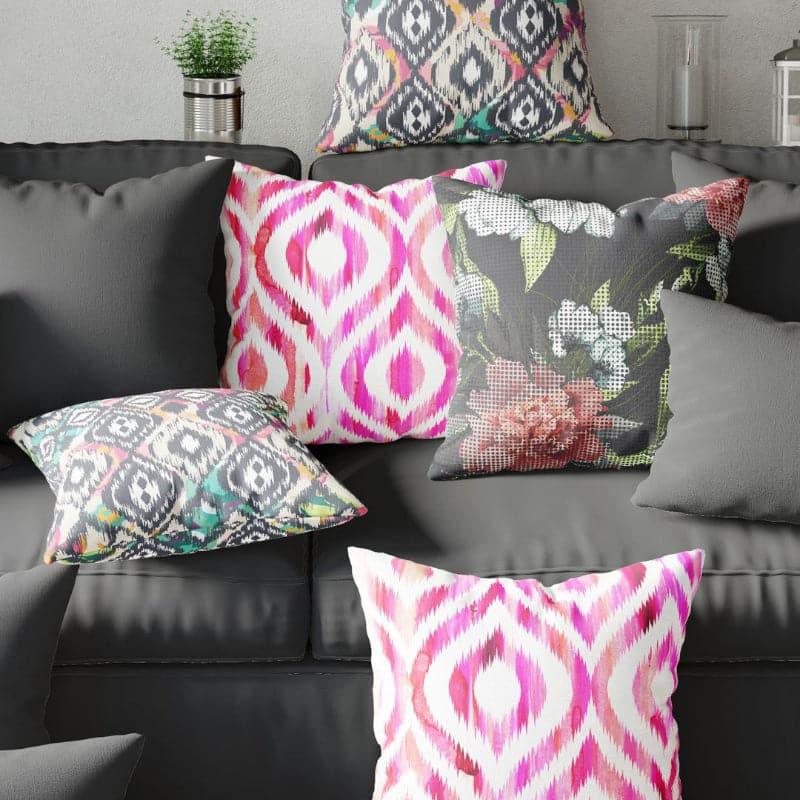 Cushion Covers - Uniya Printed Cushion Cover - Set Of Five