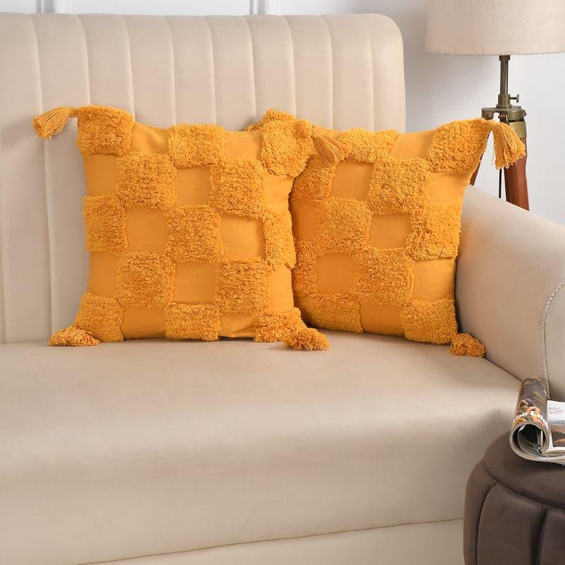 Buy Vaniya Tufted Cushion Cover - Set Of Two Cushion Covers from Vaaree