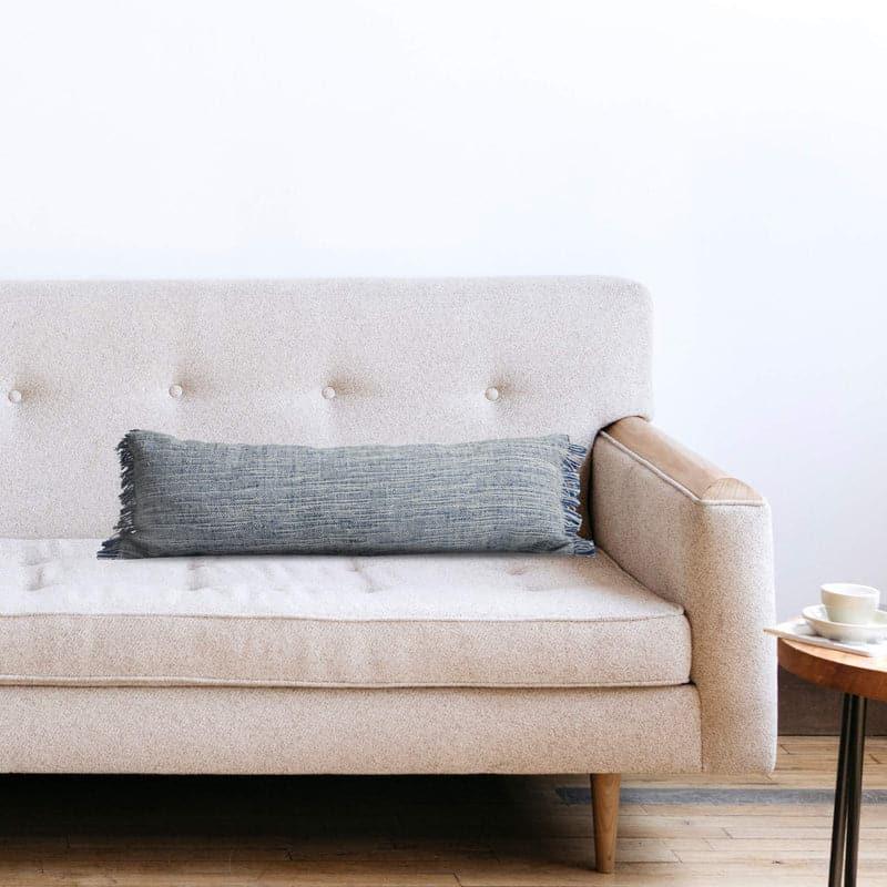 Buy Cushion Covers - Vela Lumbar Cushion Cover - Grey at Vaaree online