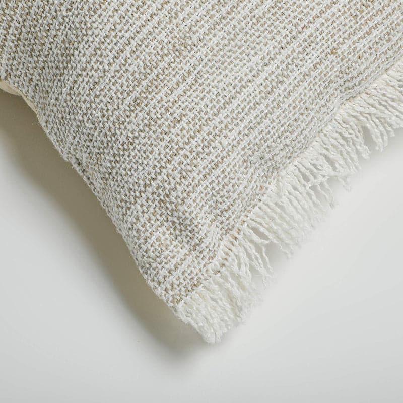 Buy Vela Lumbar Cushion Cover - Off White Cushion Covers from Vaaree